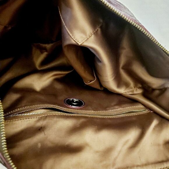 Cocomojo Purple Leather Zipper Bag - Picture 12 of 15